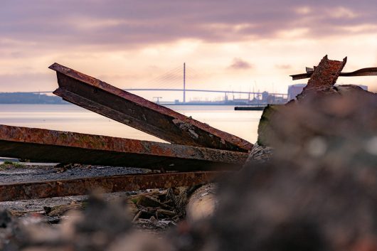 Strelasund mit Rückenbrücke