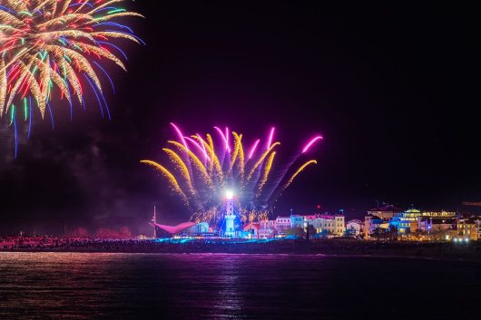 Feuerwerk in Warnemünde 2023