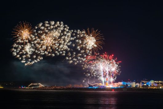 Feuerwerk in Warnemünde 2023