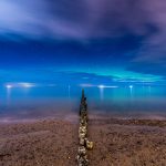 Polarlicht zwischen den Wolken