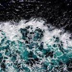 Kielwasser vor Warnemünde