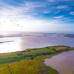 Fahrenkamp im Sonnenuntergang