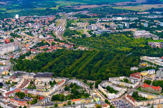 Lindenpark Rostock von oben