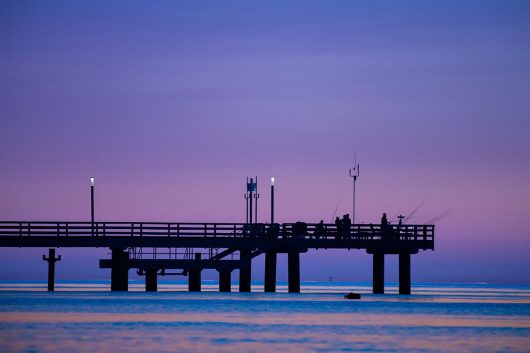 Seebrücke Heiligendamm im Sonnenuntergang