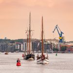 Segelschiffe auf der Warnow