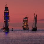 Segelschiffe vor Warnemünde