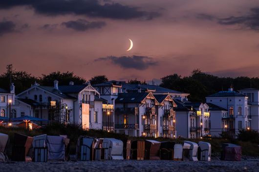 Villa Heiligendamm im Sonnenuntergang