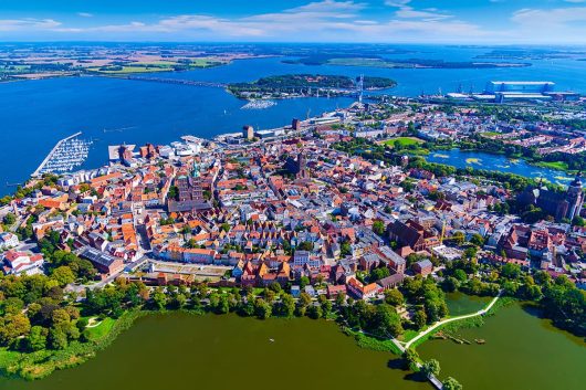 Hansestadt Stralsund von oben