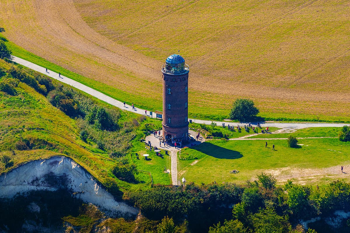 Leuchtfeuer Kap Arkona  Luftaufnahmen von der Insel Rügen