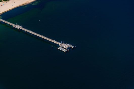 Seebrücke Bansin von oben