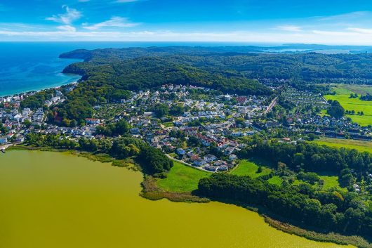 über dem Schmachter See von Binz