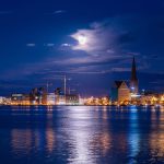 Vollmond über Rostock