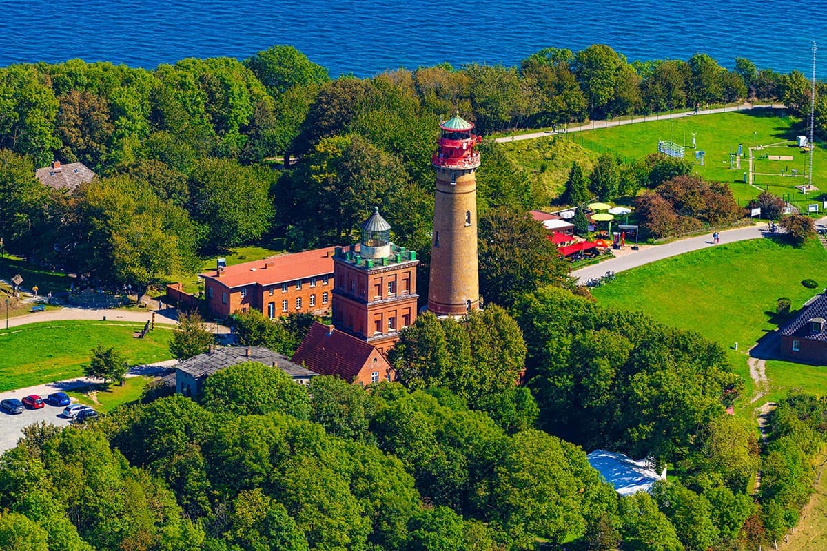 Leuchtfeuer Kap Arkona  Luftaufnahmen von der Insel Rügen