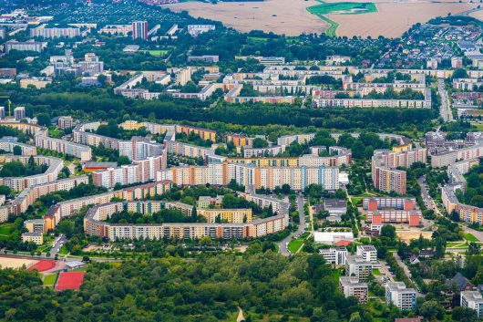 Plattenbau im Nordwesten von Rostock