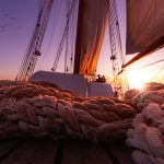 Trossen im Abendlicht