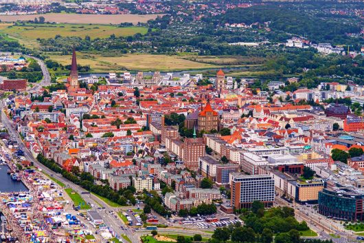 Rostock Mitte aus der Luft