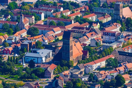 St.-Marien-Kirche Anklam von oben