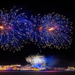 Feuerwerk über Warnemünde