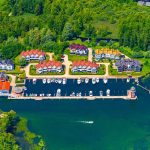 Hafendorf Plau am See von oben