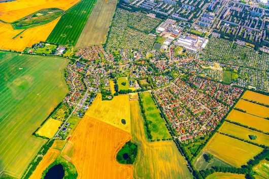 Lichtenhagen Dorf von oben