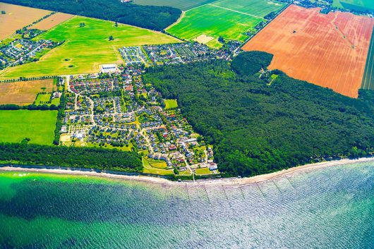 Ostseebad Nienhagen von oben
