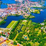 Schweriner Schlossgarten von oben