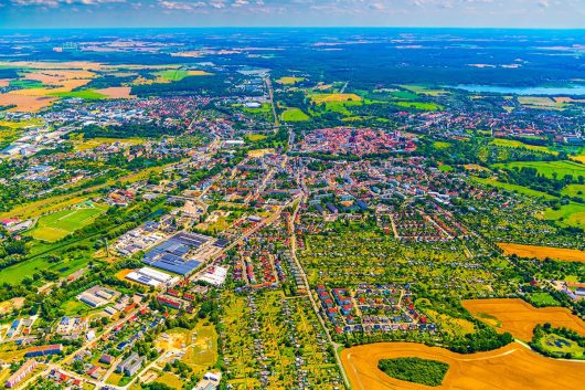 Barlachstadt Güstrow von oben