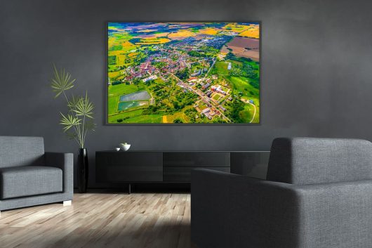 Blumenstadt Tessin von oben