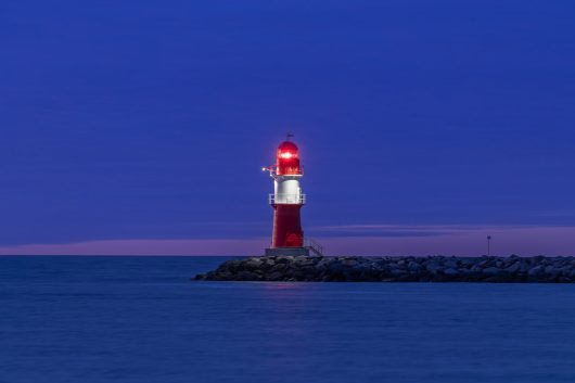 blaue Stunde an der Ostmole