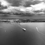 Rostock Warnemünde unter Wolken