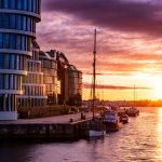 Sonnenuntergang an der Unterwarnow