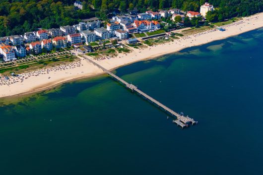 Strandpromenade Bansin von oben