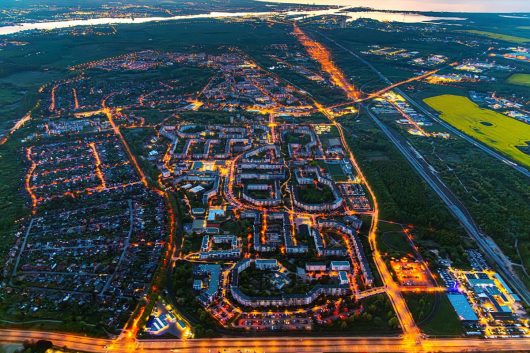 Abends über Rostock Dierkow
