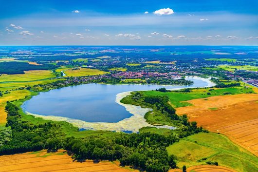Bützower See von oben