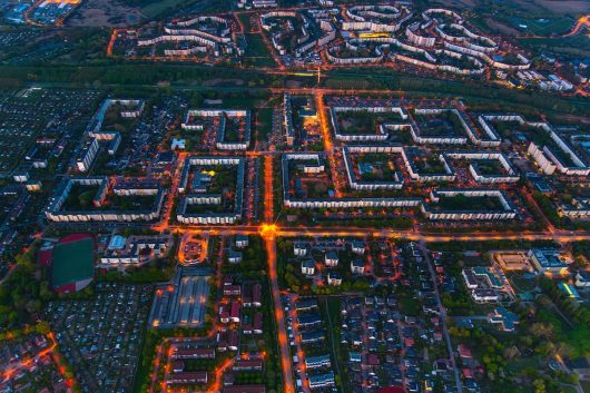 Nachts über Rostock Lichtenhagen