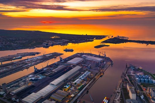Pier 3 im Sonnenuntergang