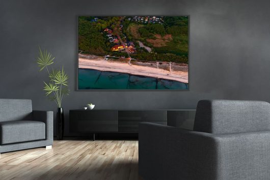 Müritzer Strandaufgang von oben