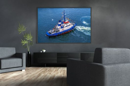Schlepper im Seekanal
