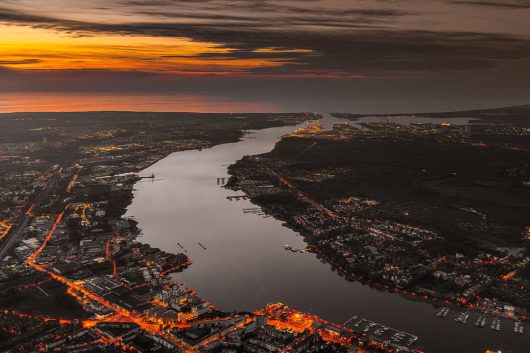 goldene Stunde über der Warnow