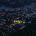 Nachts über dem Hansaviertel