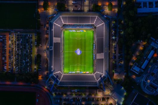 über dem Ostseestadion