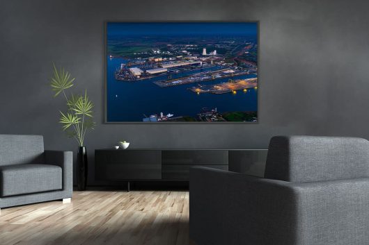 Seehafen Rostock von oben