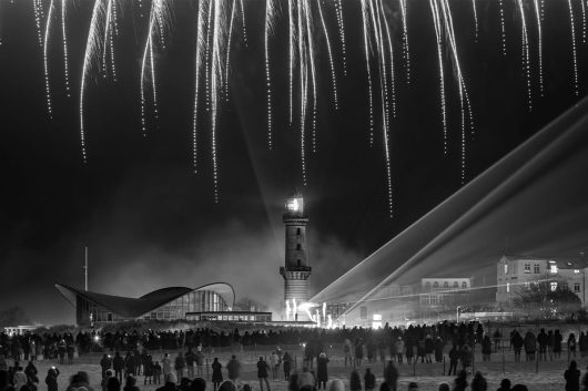 Feuerregen am Leuchtturm