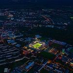 Flutlichtspiel in Rostock