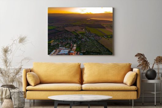 Sonnenuntergang über Lichtenhagen Dorf
