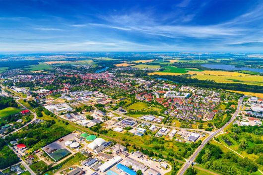 Grevesmühlen aud der Luft