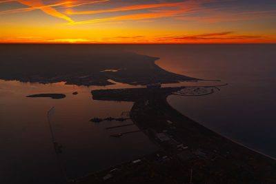 Hohe Düne im Sonnenuntergang