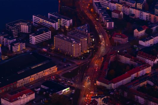 Lichterglanz am Werftdreieck