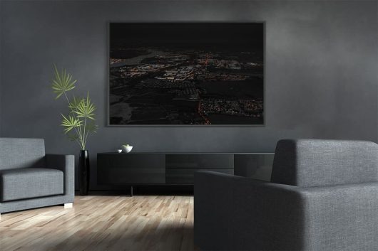 Nachts über Rostocks Nordwesten