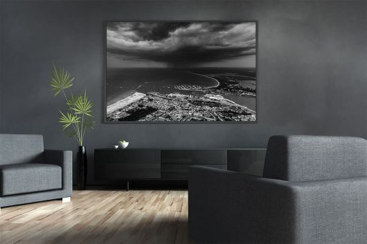 Warnemünde unter Wolken